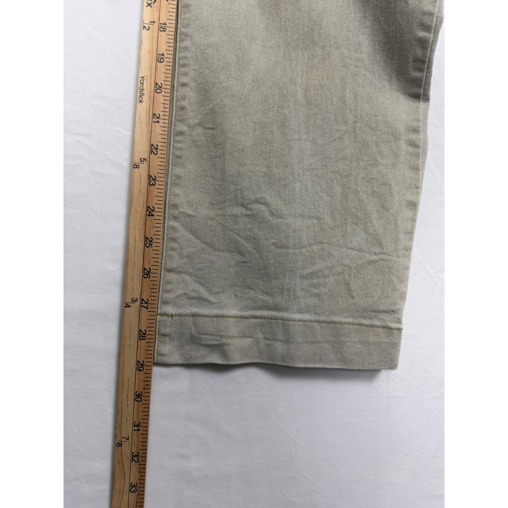 d.jeans Wide Leg Utility Pants Womens 4 Tan Good Stretch Patch Pocket Khaki - Picture 11 of 15
